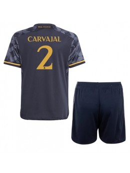 Real Madrid Daniel Carvajal #2 Dječji Gostujuci Dres kompleti 2023-24 Kratak Rukavima (+ kratke hlače)